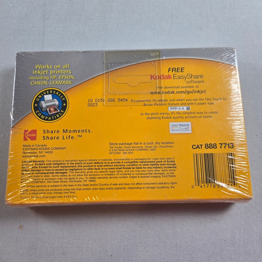 Kodak Premium Picture Paper Glossy & Soft Gloss 4x6 Sealed Inkjet Photo Paper - Picture 3 of 5